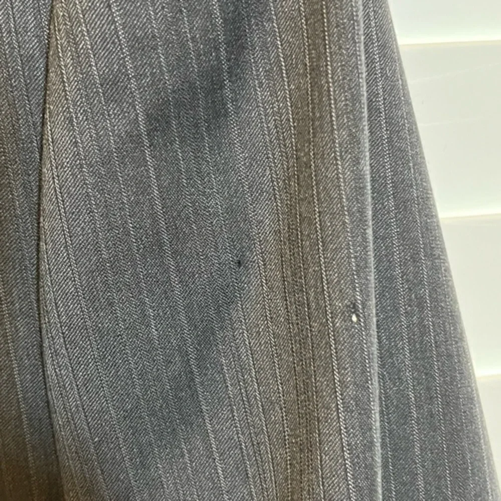 Burberry London Mens Grey Pinstripe Worsted Wool 2 Button Blazer Jacket 40R